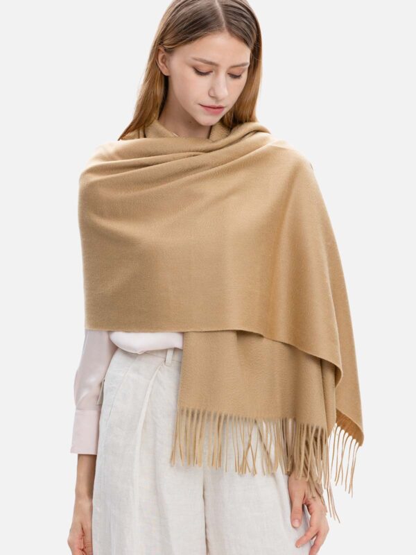 Pure Mongolian Cashmere Shawl – Camel